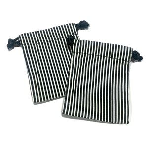 Thirty-One Jewelry Striped Drawstring Pouches Jewelry Storage 5210